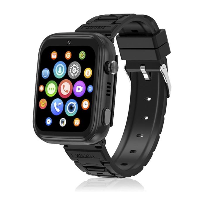 DAM Smartwatch Phone Infantil T45 4G Android 8.1. Conectividad GPS, WIFI, LBS. Reconocimiento facial. 4x1,5x4 Cm. Color: Negro