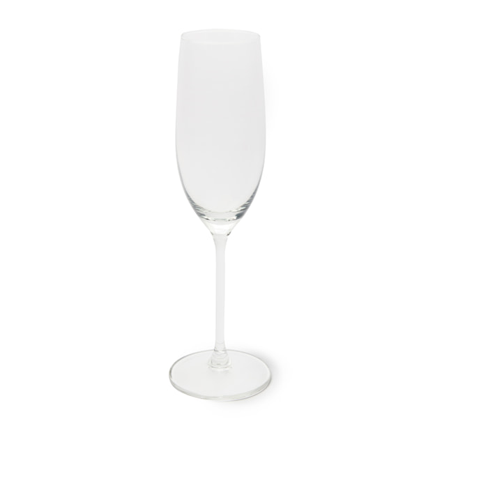 Set de 6 flûtes à champagne Excelsa – Bardolino, Verre Transparent 21 cl