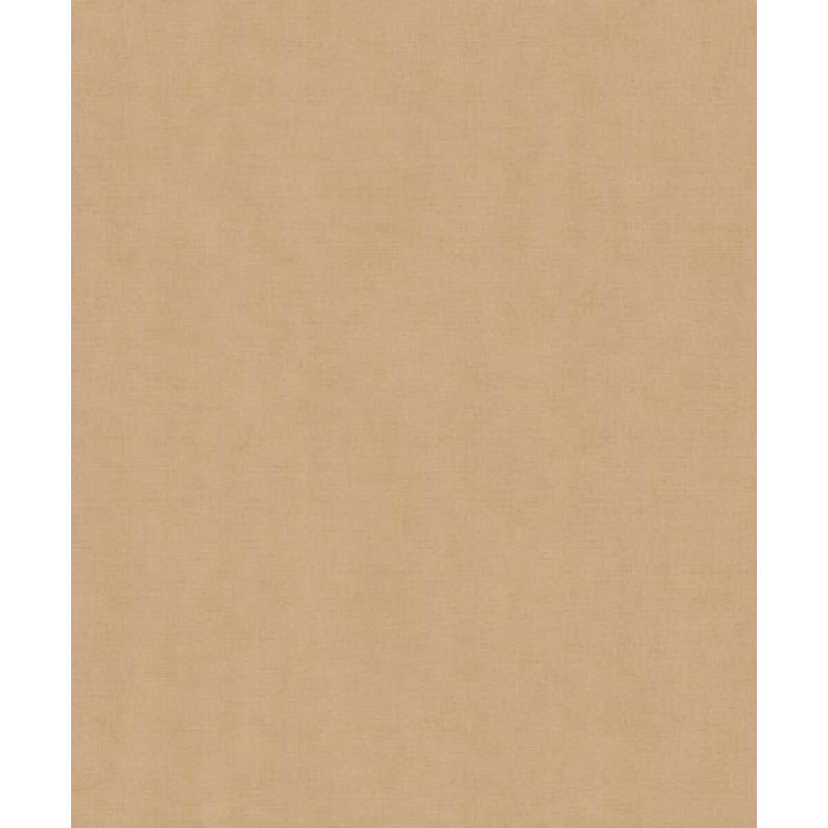 Papier peint uni effet toile lin caramel doré