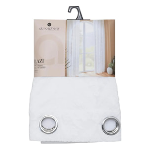 Voilage motif wild "Lazi" blanc 140x240cm