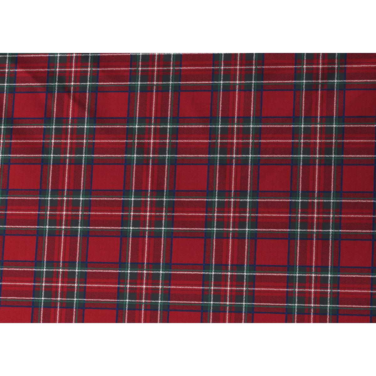 Copripiumino Parure Sacco 100% Cotone Kilt Rosso