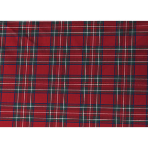 Copripiumino Parure Sacco 100% Cotone Kilt Rosso