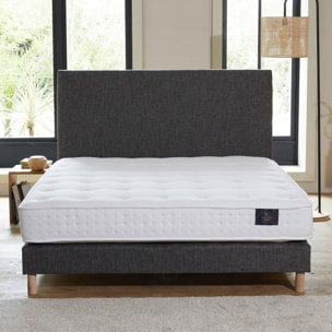 Sommier confort durable SYMBIOSE avec tête de lit lisse élégante