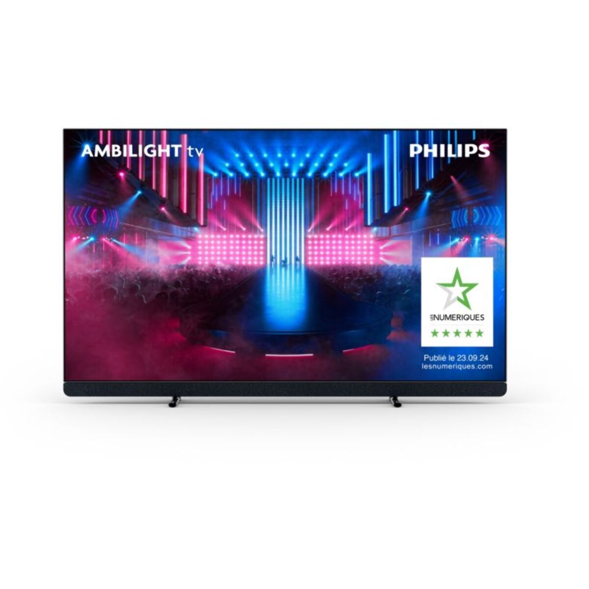 TV OLED PHILIPS 65OLED909 Meta Ambilight Son B&W 2024