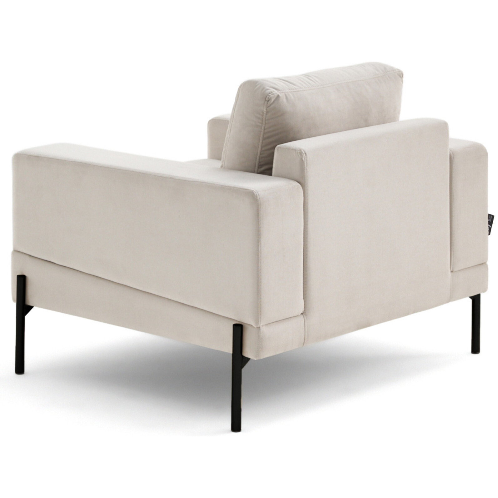 Isaure - fauteuil en velours - Beige