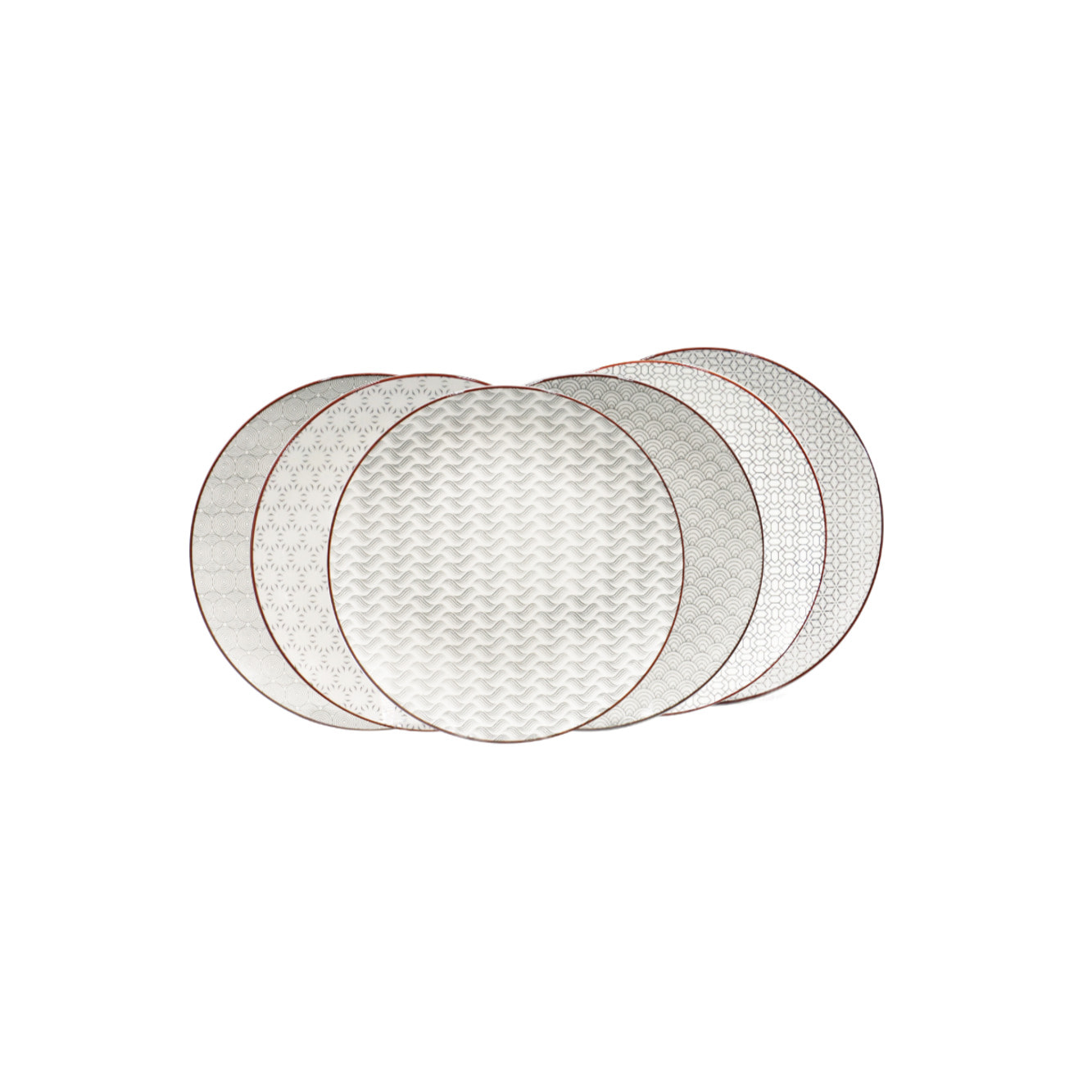 Lot de 6 petites assiettes à dessert, SLOW