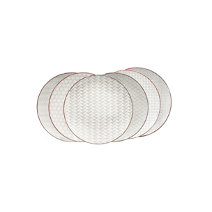 Lot de 6 petites assiettes à dessert, SLOW