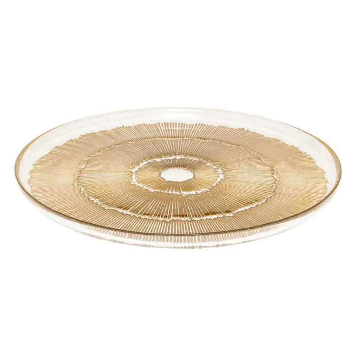 Assiette plate Celeste doré D28xH2cm