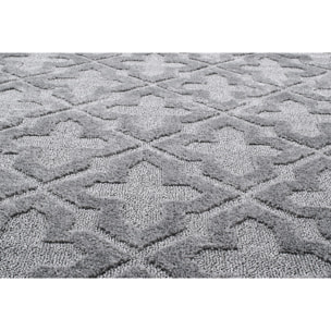 HARMONIE - Tapis motif géométrique gris