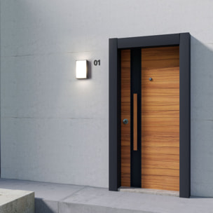 Forlight Block - Aplique de Pared Exterior LED Luz Neutra 4000K Moderno para Terraza y Jardín de Aluminio Gris Antracita