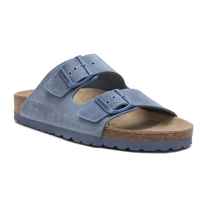 SANDALIA BABUNKERS AZUL