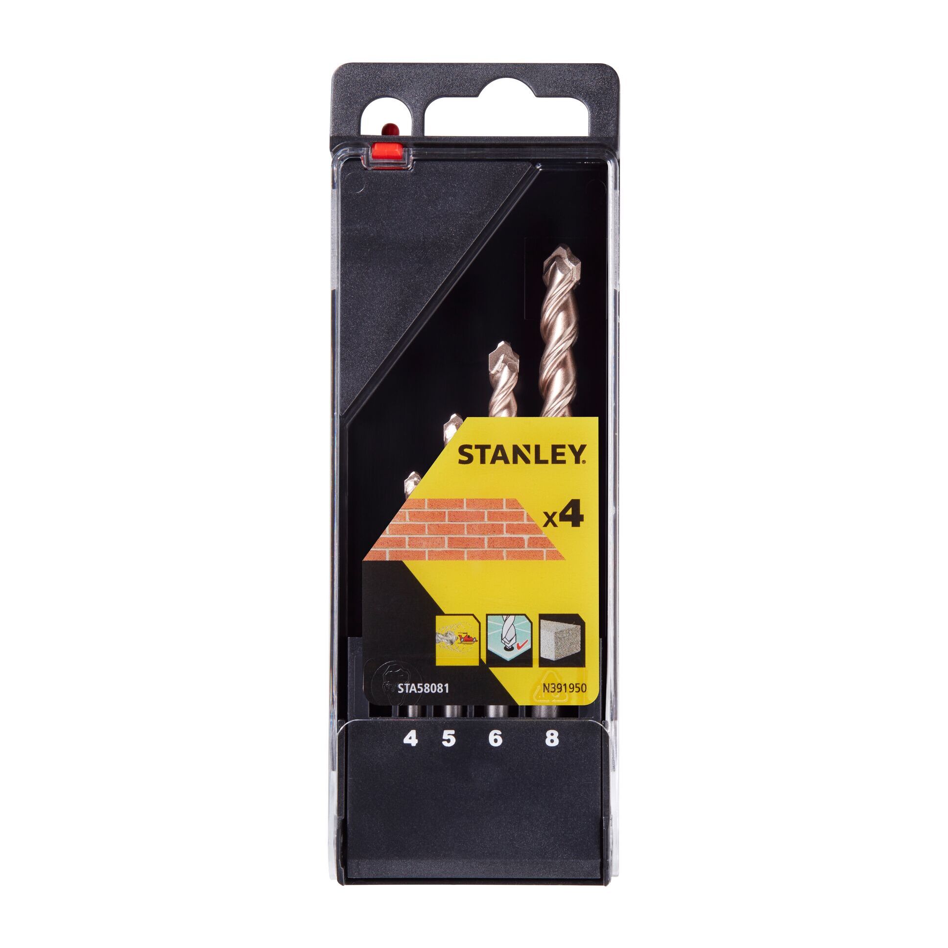 Cassette de 4 forets précision 4, 5, 6, 8mm