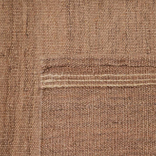 Tapis kilim, faux uni authentique, tissé à plat en laine