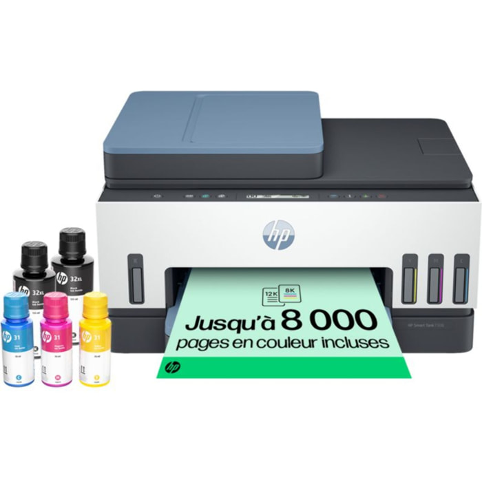 Imprimante jet d'encre HP Smart Tank 7306
