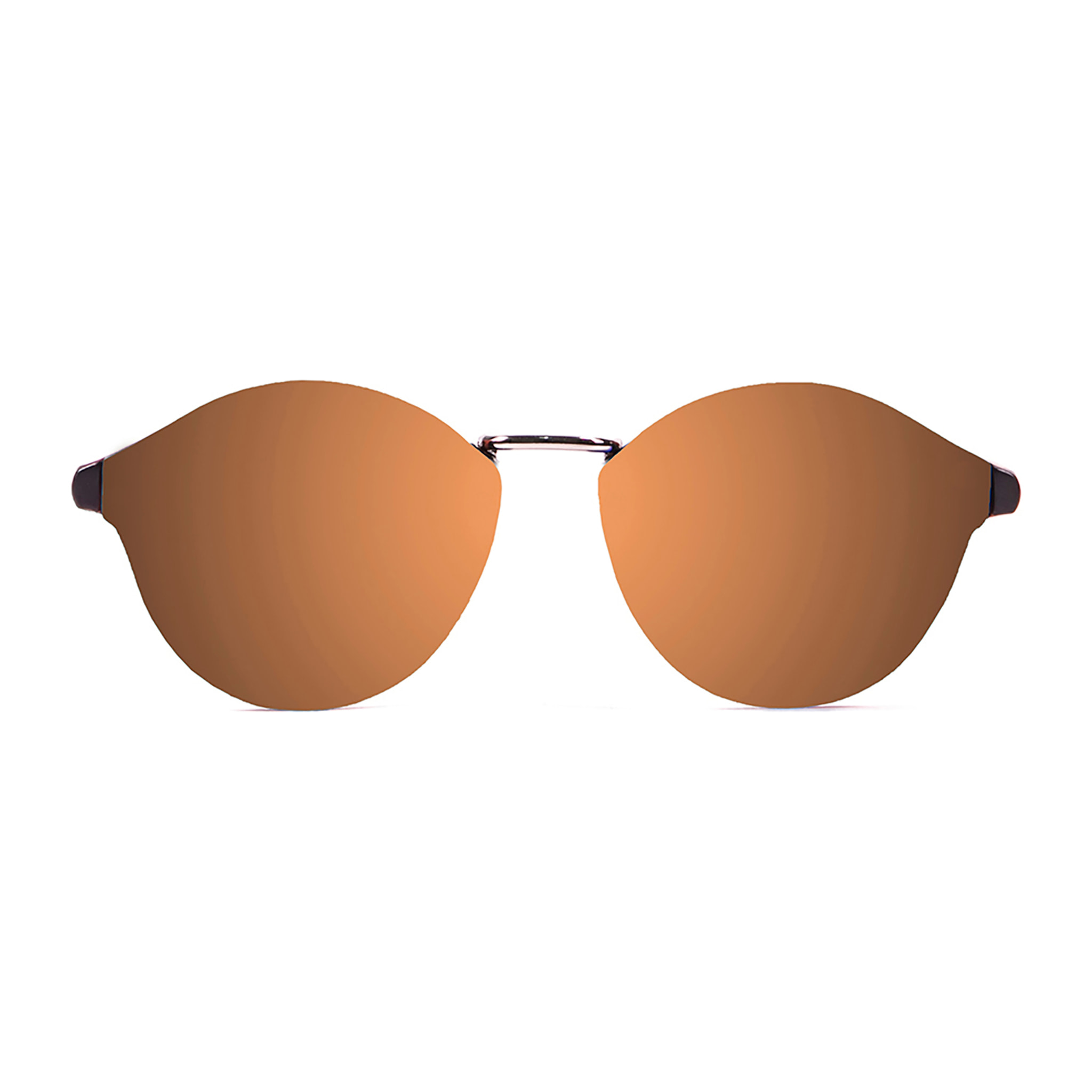 Gafas de sol OCEAN LOIRET - Mate carey arriba y dorado trans abajo / Plana marrón