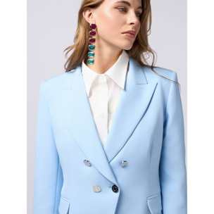 Oltre - Blazer cruzado - Light - blue