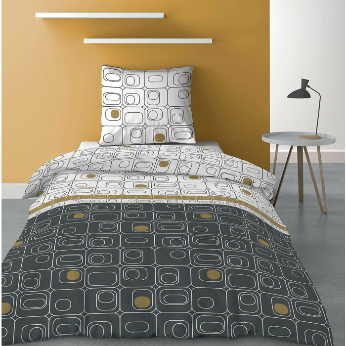 Parure De Couette 2pcs 100% Microfibre 60gsm Niagara Gold