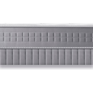 Ensemble INITIAL matelas H23 ressort ensachés, ferme, 2 sommiers