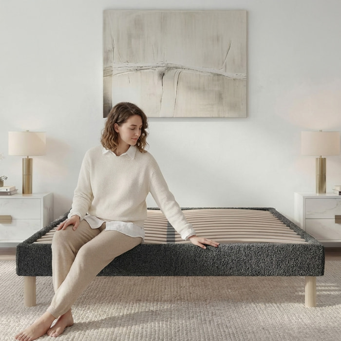 Sommier en Kit | 2 Places | laine bouclée