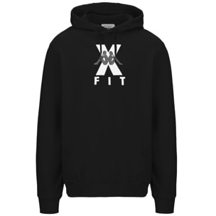 Felpe Kappa Uomo Kombat Wkt Eterro Nero