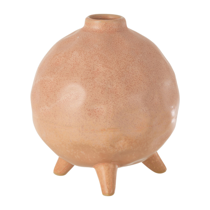 J-Line vase Pied Rond - céramique - rose/orange - Ø 15 cm