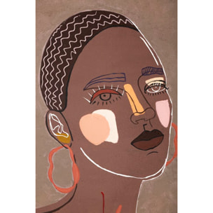 DIPINTO SU TELA TRIBAL -A- CM 80X2,8X100