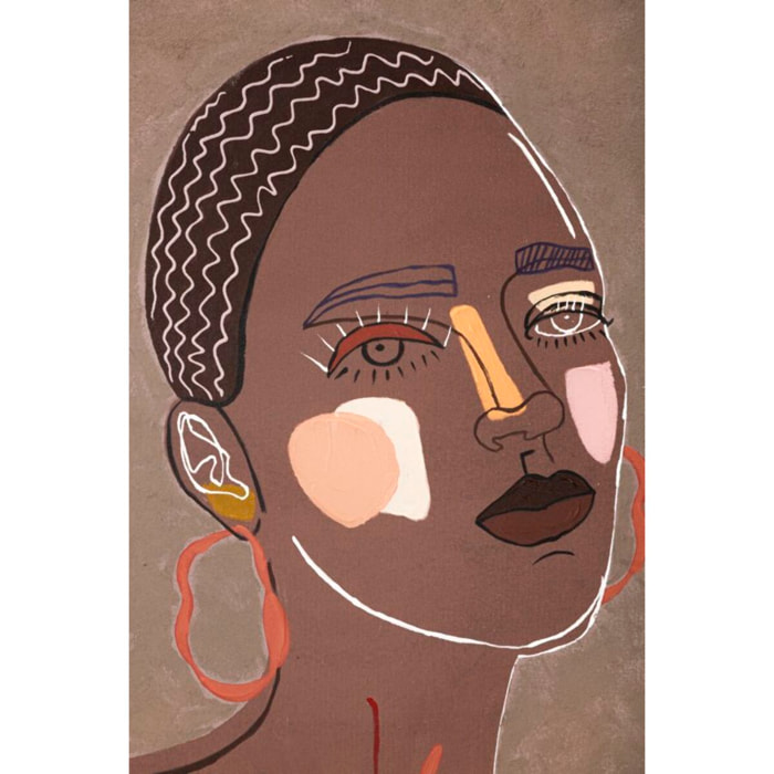 DIPINTO SU TELA TRIBAL -A- CM 80X2,8X100