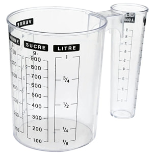 Verre doseur double 1L