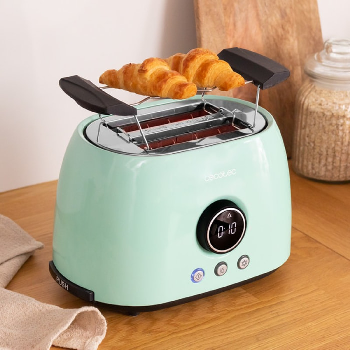 Tostadora Digital ClassicToast 8000 Blue Double. 800 W, 2 Ranuras extraanchas pa