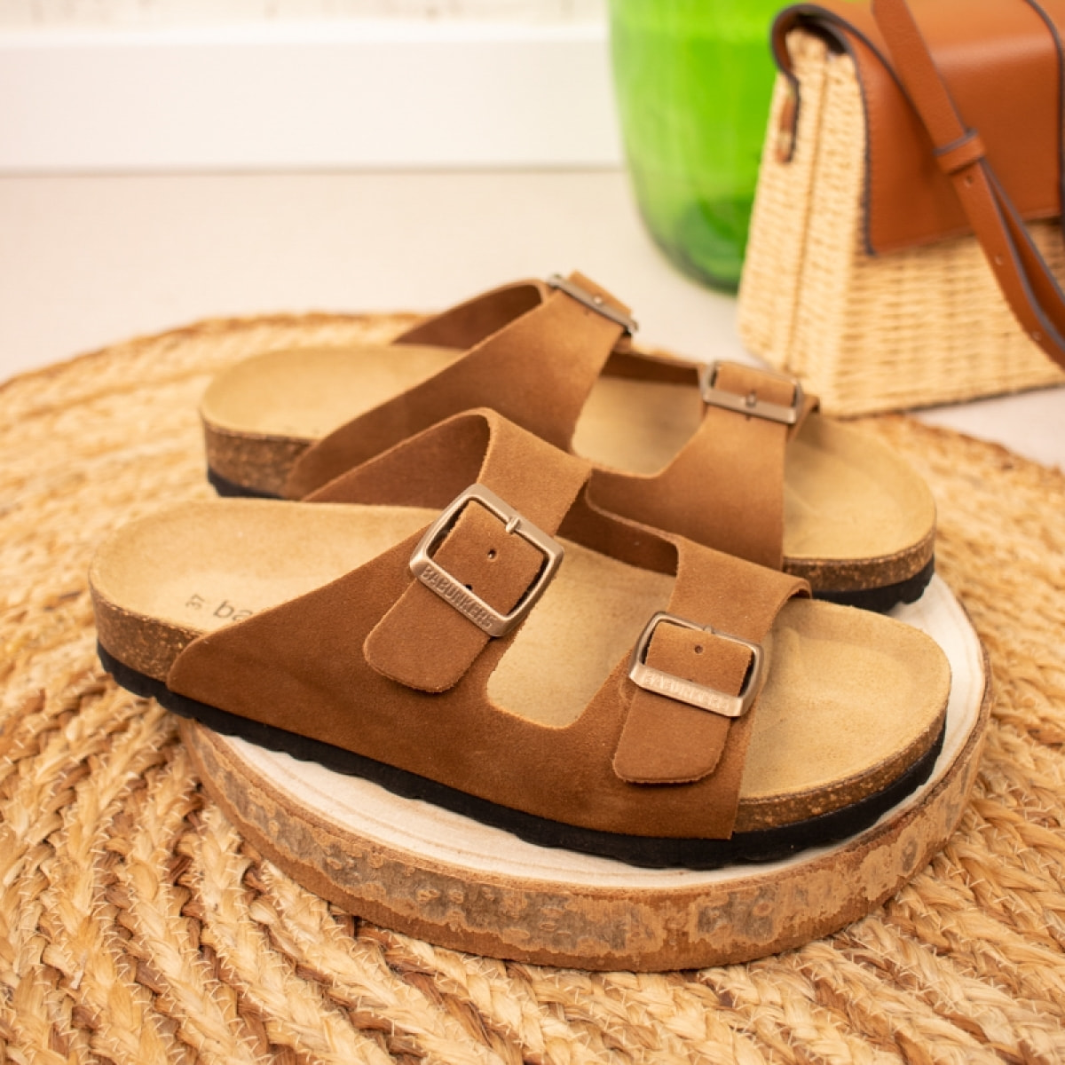 SANDALIA BABUNKERS MARRON