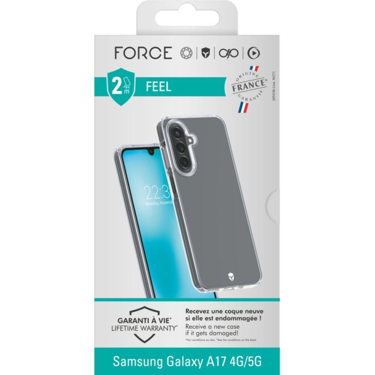 Coque FORCE CASE Samsung A17 4G/5G transparente
