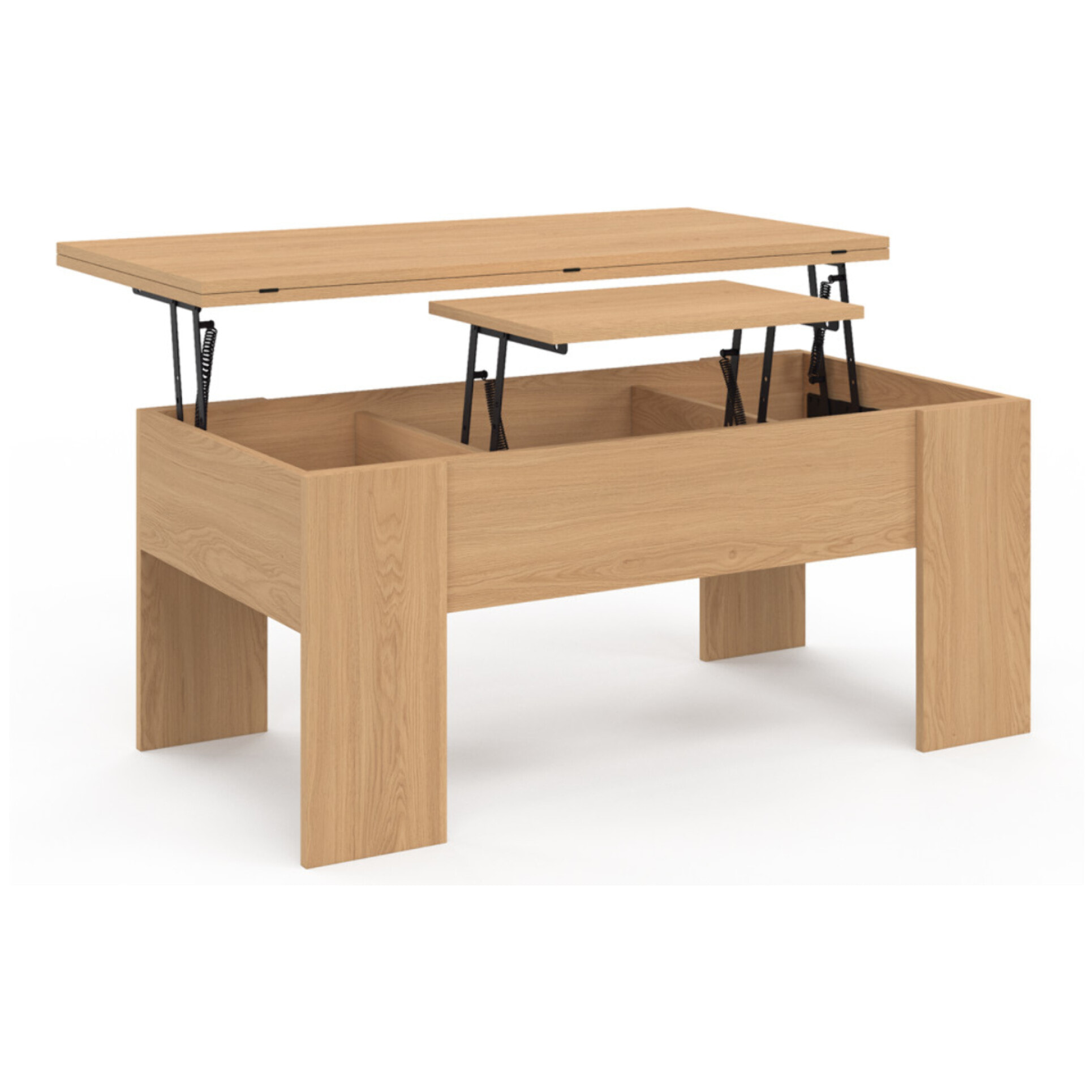 Table basse Albane avec plateau relevable et dépliant