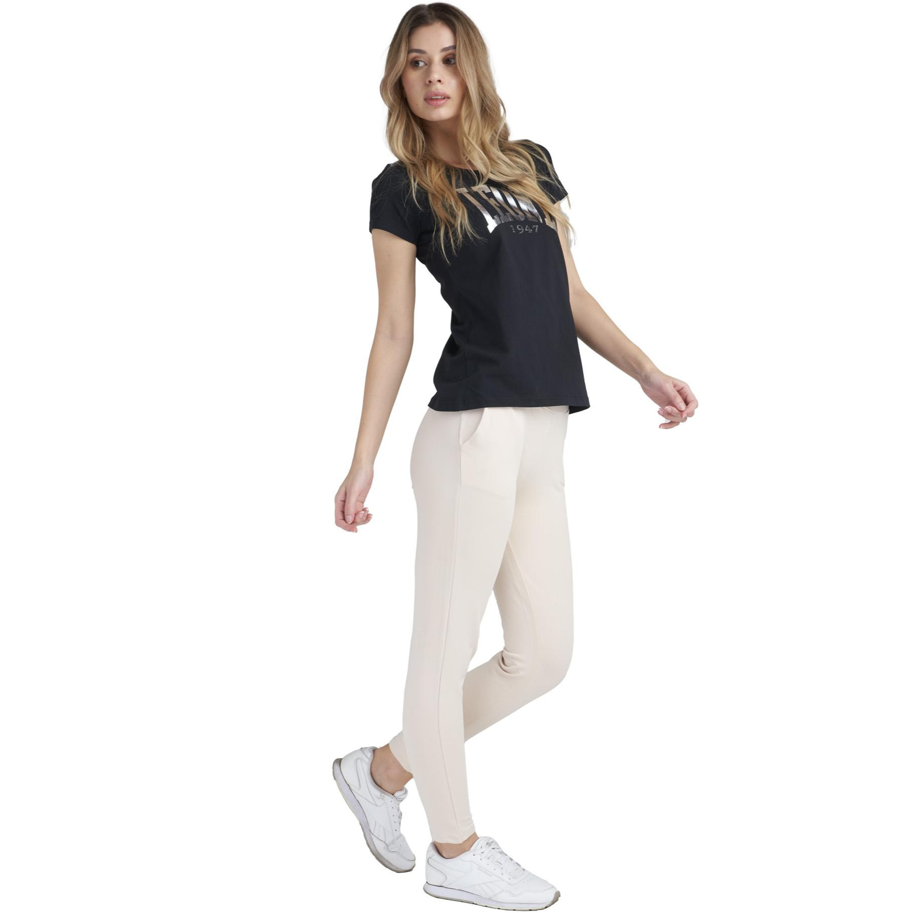 T-shirt maxi logo donna con maniche corte Training