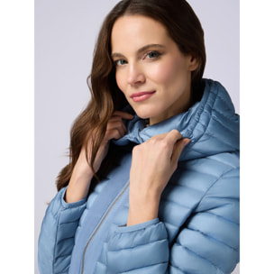 Oltre - Piumino lightweight con cappuccio staccabile - Azzurro