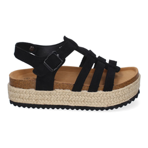 Sandalias con Plataforma de Yute para Mujer, Comodas y Elegantes, Diseño Moderno