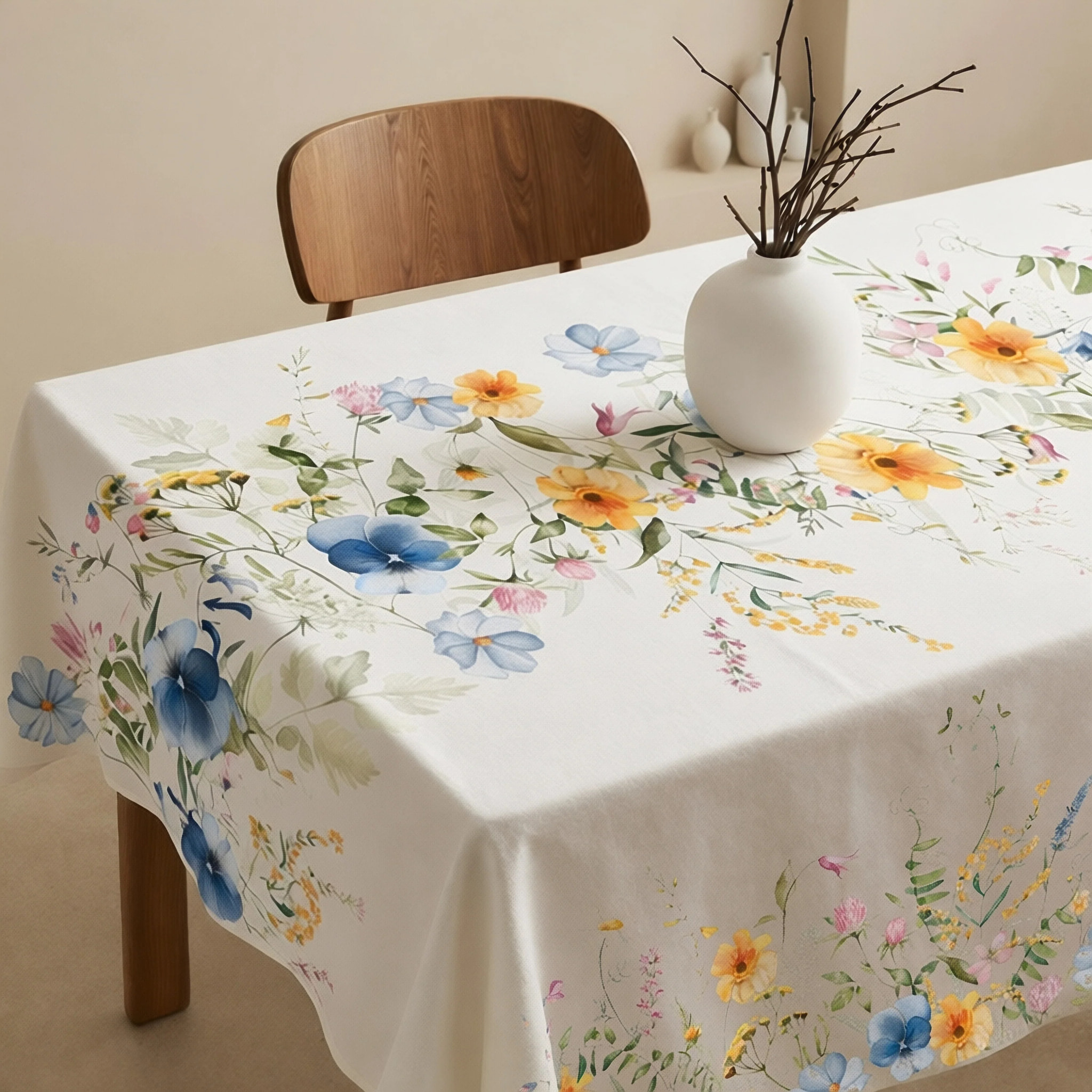 Nappe anti-taches 100 % coton Spring Vibes