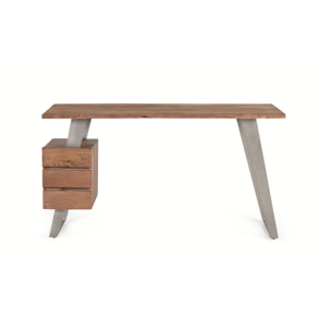 Escritorio de Madera de Acacia 147 Cm Estilo Rústico Moderno