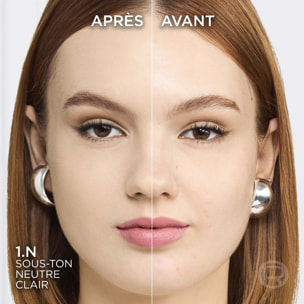 L'Oréal Paris Accord Parfait Fond de Teint Fluide 1.N Ivoire 30ml