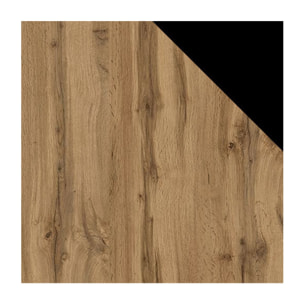 Come - buffet bas - effet bois - 2 portes, 1 tiroir et 1 niche - 150 cm - Bois