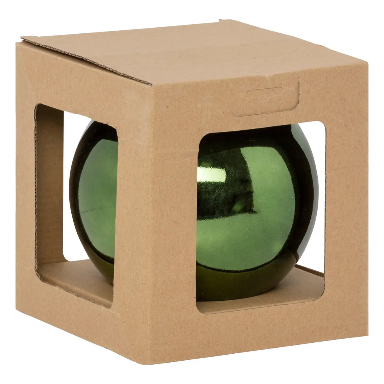 Maxi boule de noël 15cm vert olive