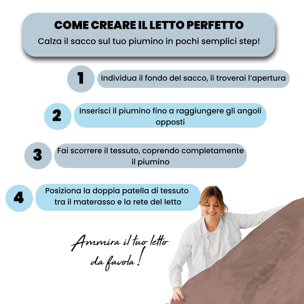 PARURE COPRIPIUMINO WATER WASHED MATRIMONIALE