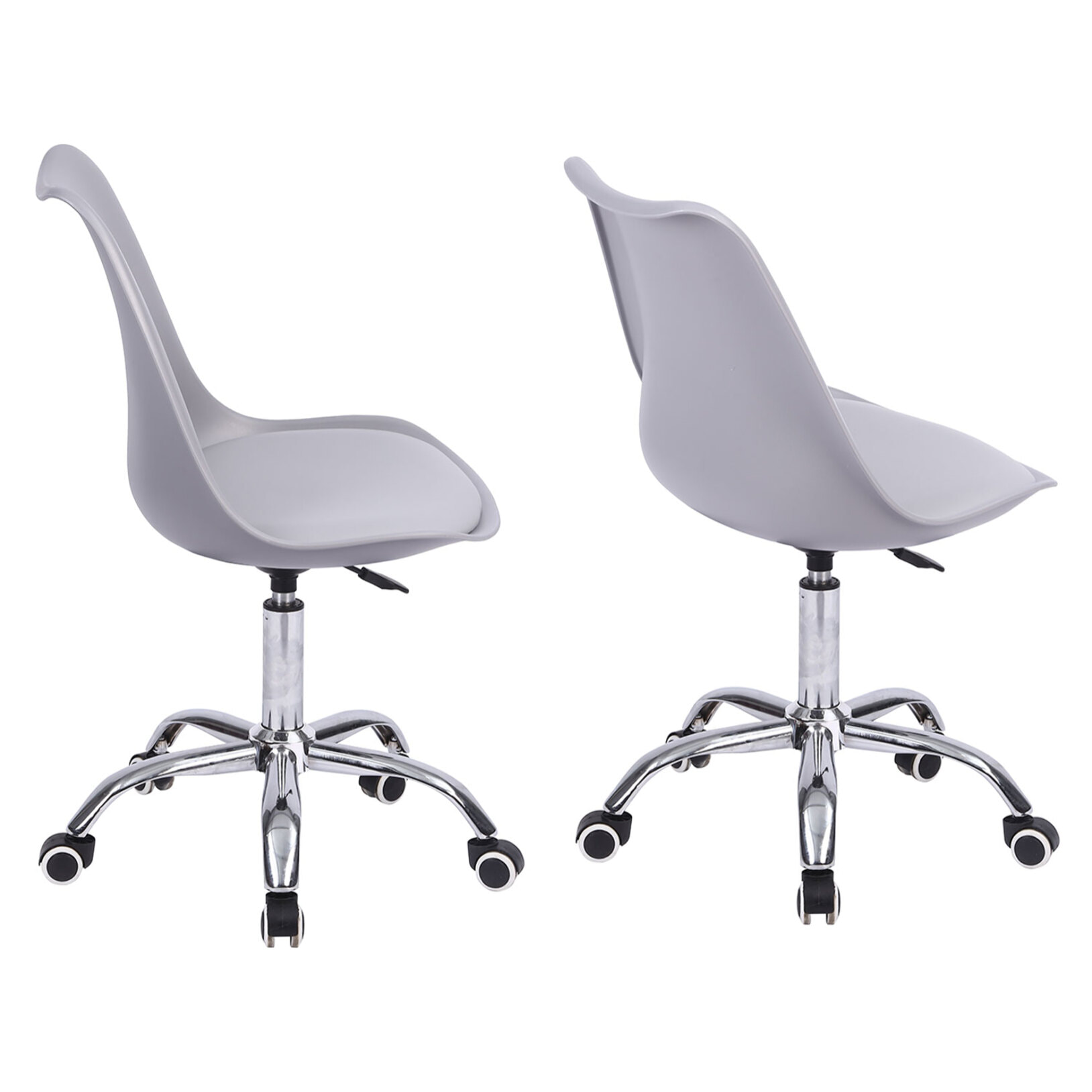 Chaise de bureau réglable en hauteur grise ANNE