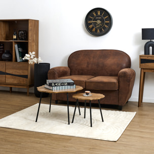 Table D'Appoint Gigogne - HOME DECO FACTORY - Forest - Chaleureuse - Marron