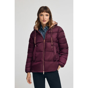 Chaqueta Ingrid color borgoña con logo Polo Club