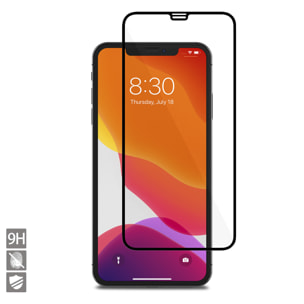 Pellicola salvaschermo in vetro temperato 2.5D con bordo colorato per iPhone X / XS / 11 Pro