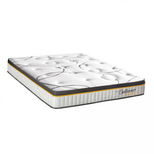 Ensemble Matelas Ressorts ensachés Bellecour 3.0 avec sommier en bois