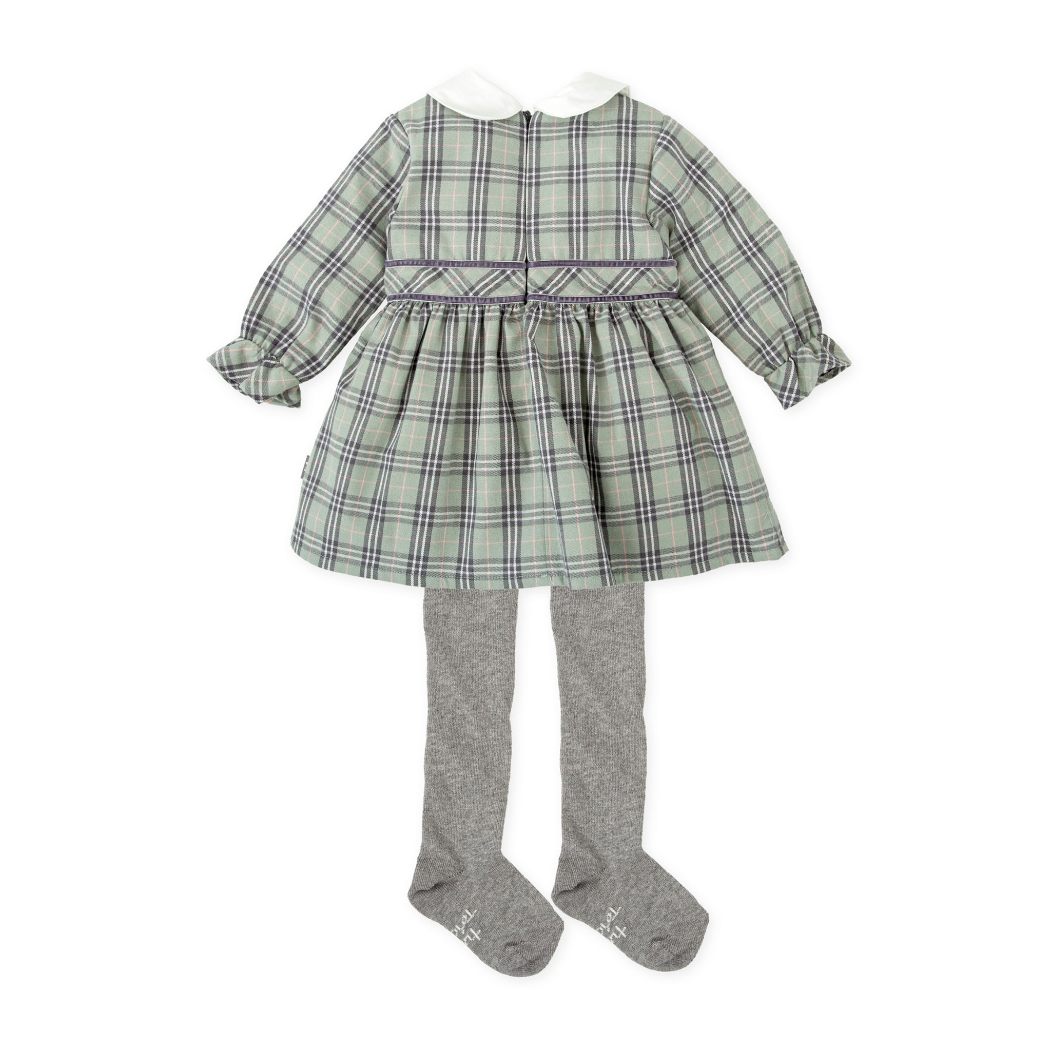 VESTIDO CON LEOTARDOS GRIS - Gris