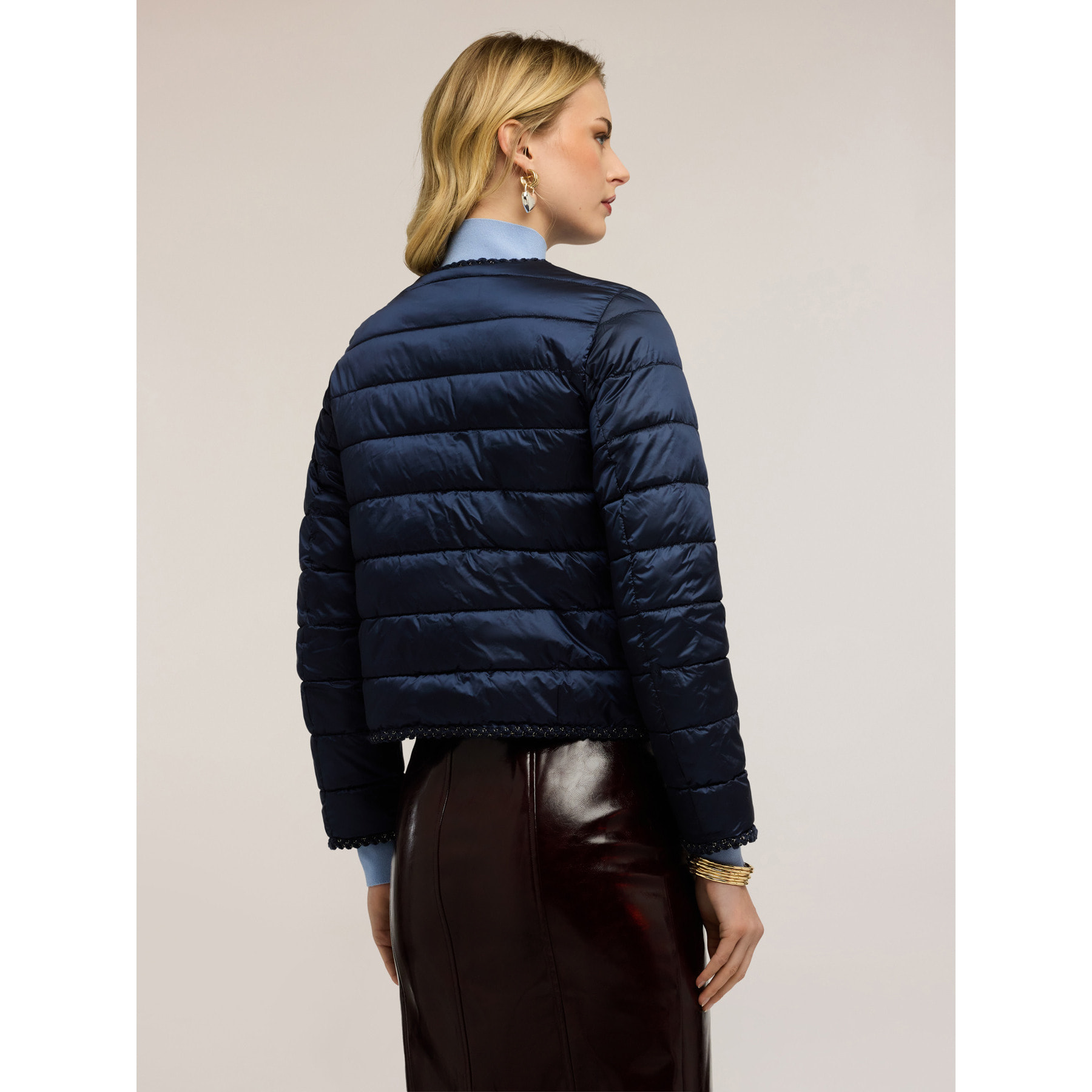 Motivi - Piumino lightweight con passamaneria - Blu