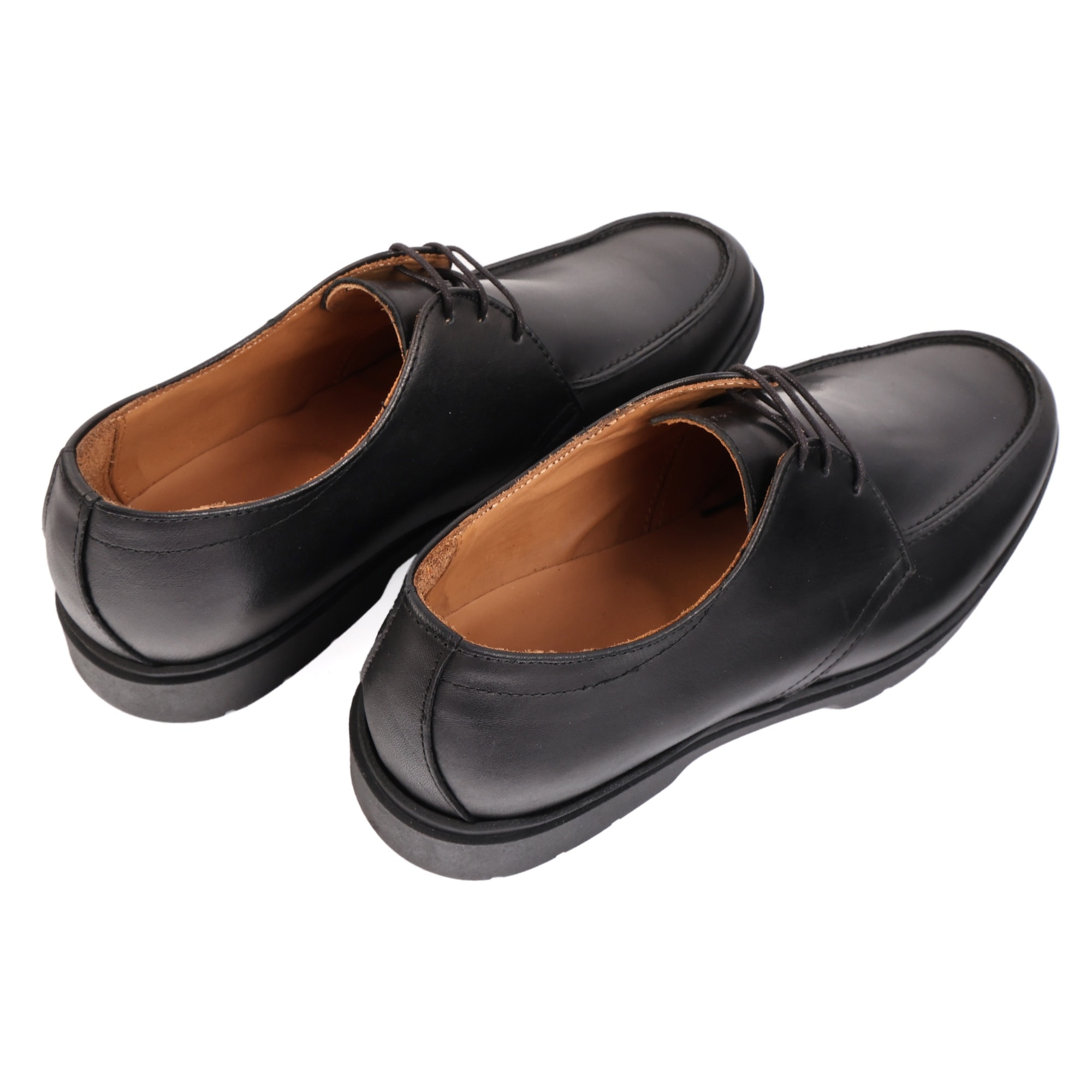 Derby stringate in vera pelle con fondo light