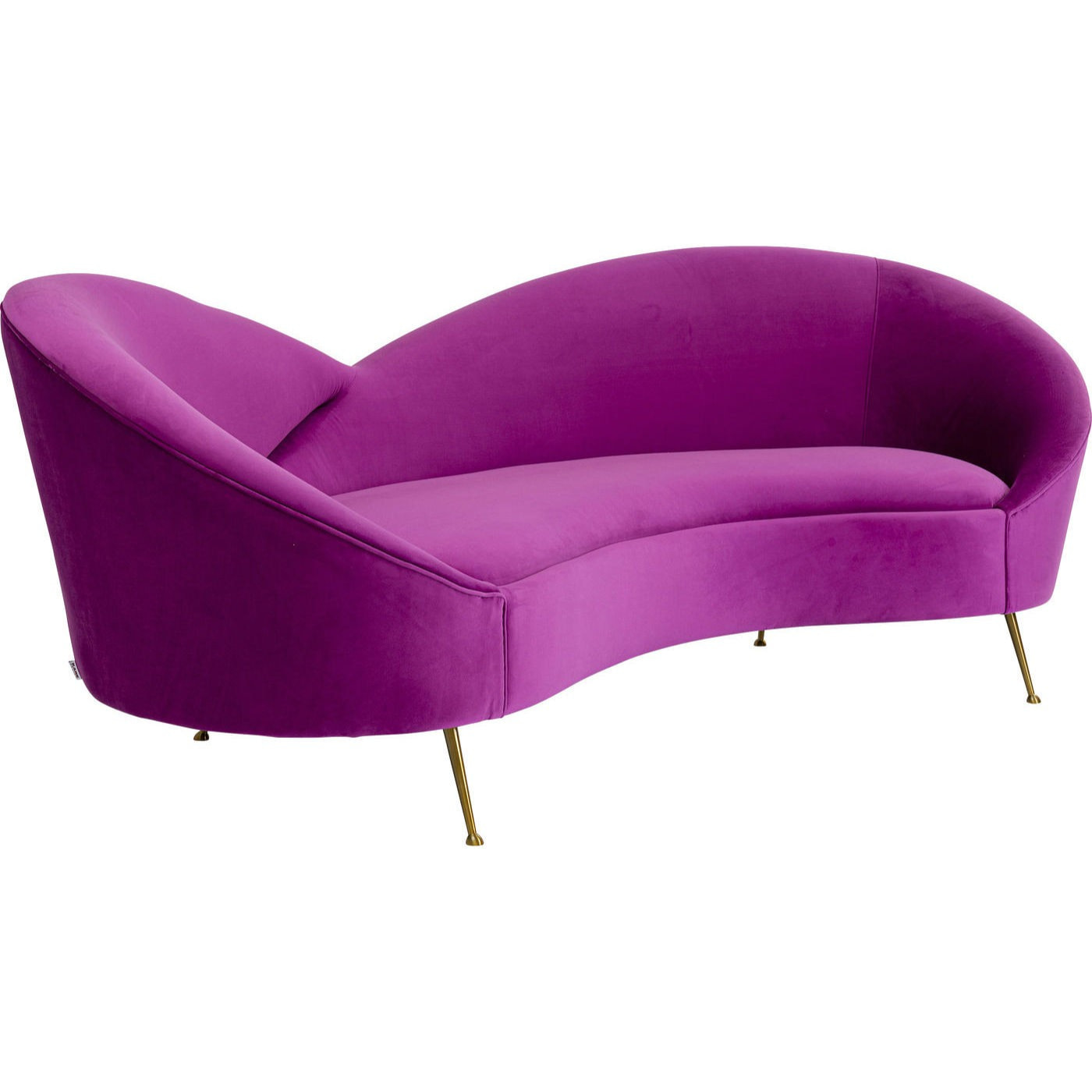 Canapé Night Fever 3 places velours violet Kare Design